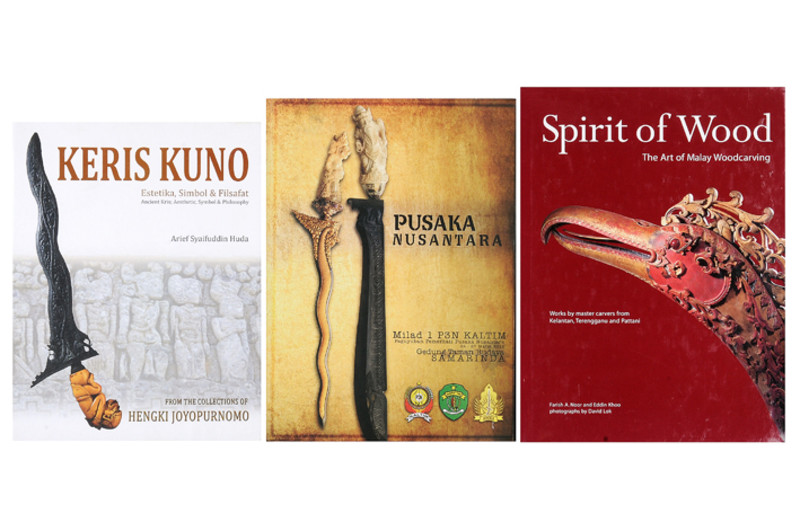 Lotto di tre libri sui kris