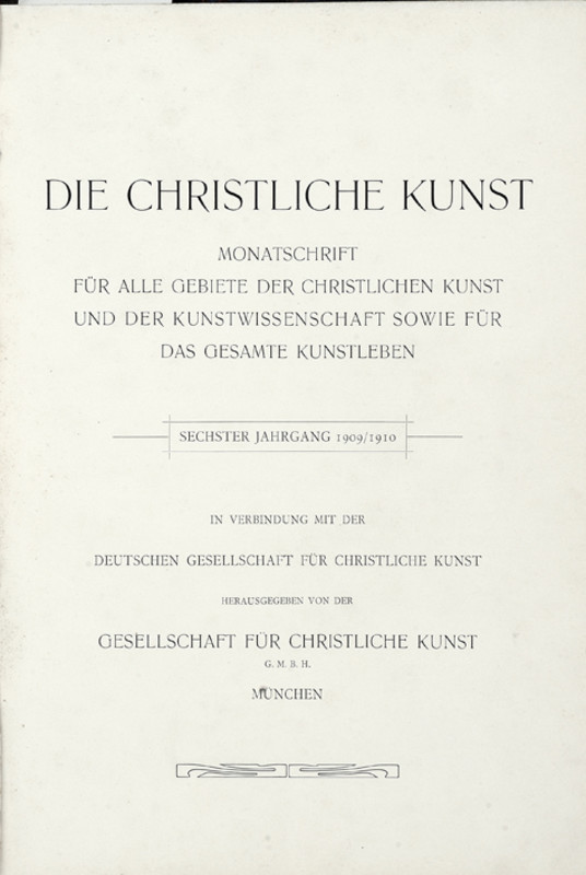 \"Die Christliche Kunst\"