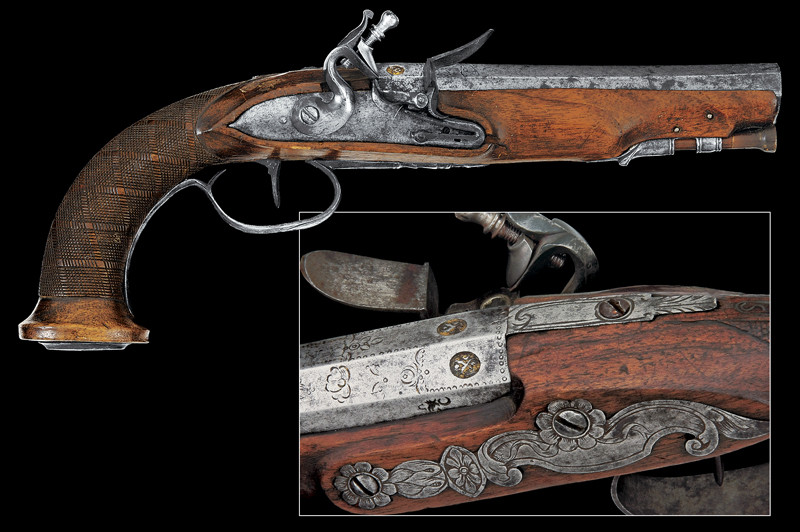 Pistola a pietra focaia da ufficiale