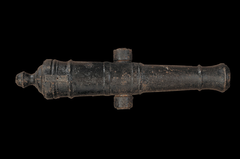 Piccolo cannone con forcella