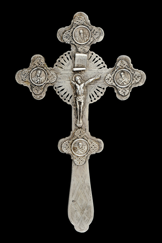 Crocifisso in argento da processione