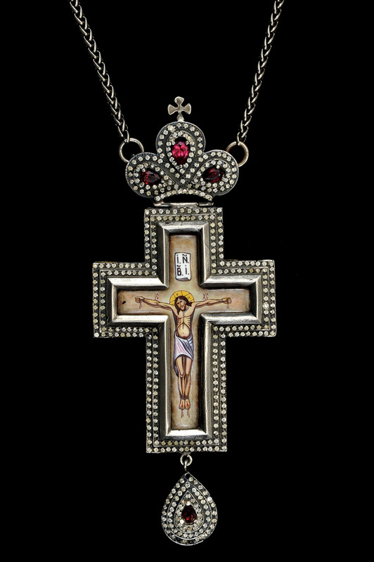 Crocifisso in argento da sacerdote