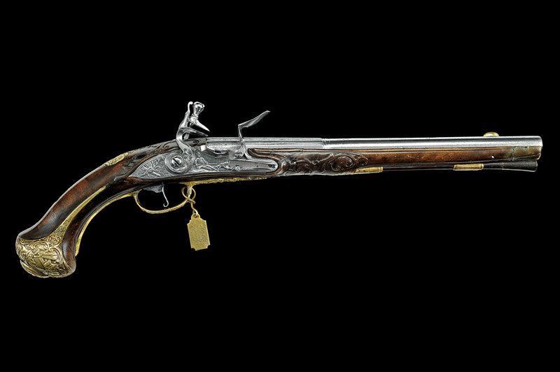 Interessante pistola a pietra focaia