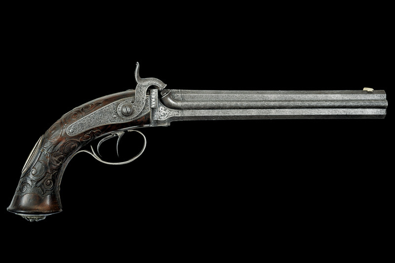 Pistola di lusso a luminello a due canne di Klett