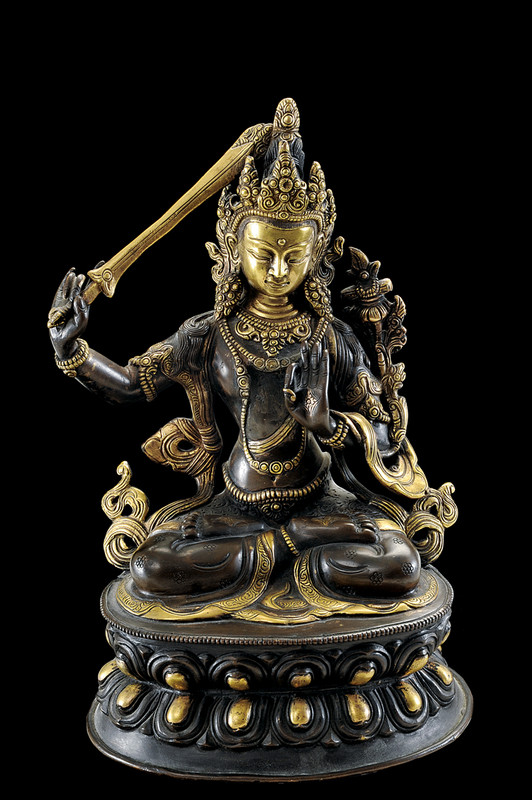 Statua raffigurante Manjushri