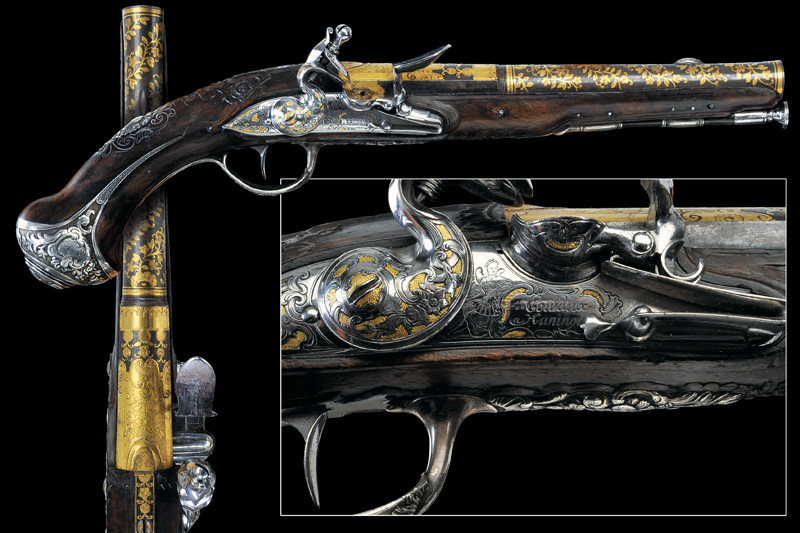 Bellissima pistola a pietra focaia di Julien Coulaux