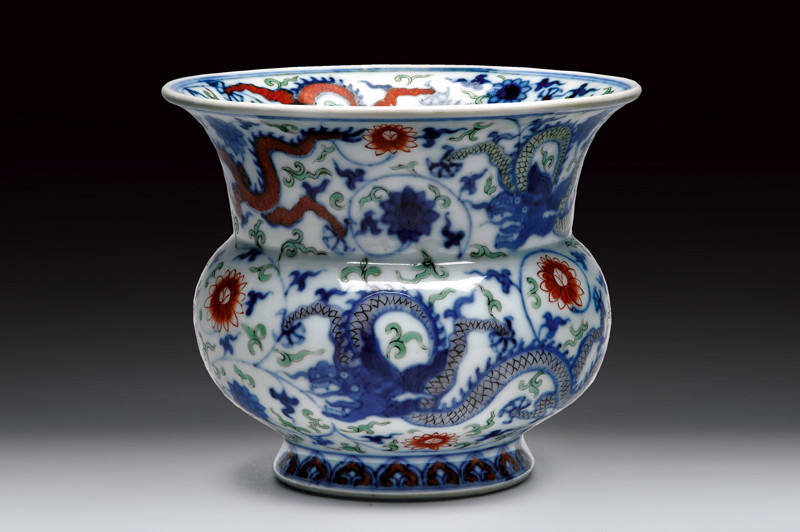 Raro vaso in porcellana doucai