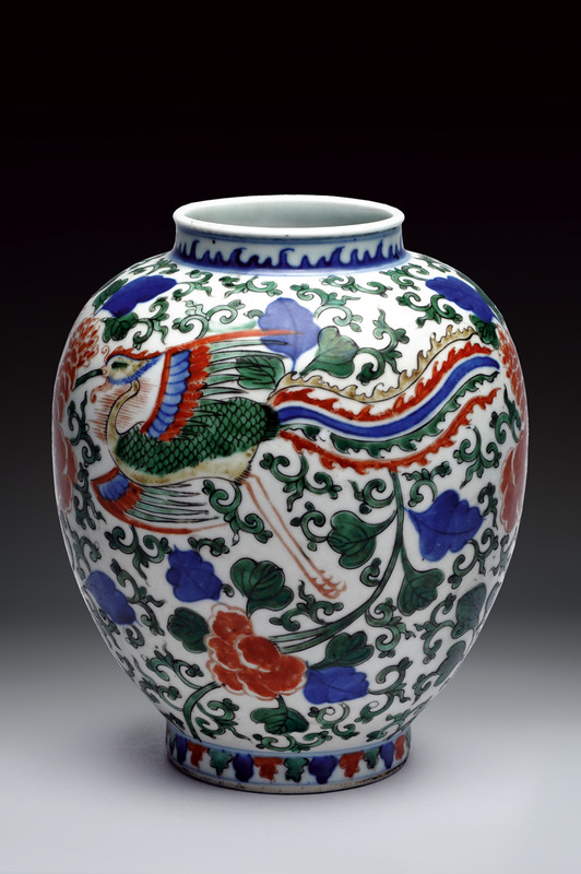 Raro vaso in porcellana wucai