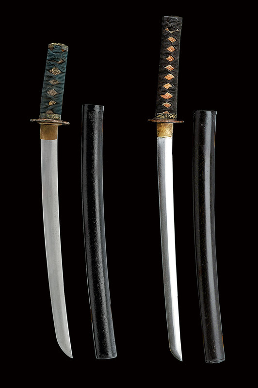 Lotto di due wakizashi