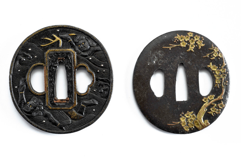 Lotto di due tsuba