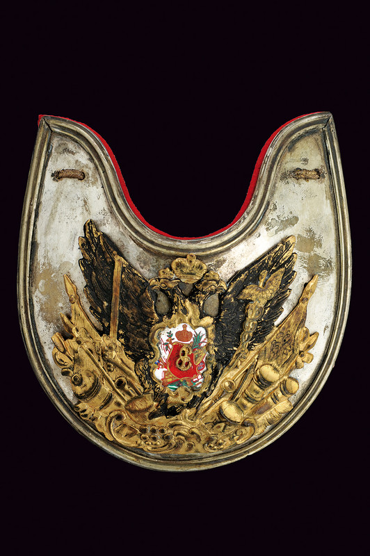 Rara gorgiera da ufficiale del periodo di Caterina II