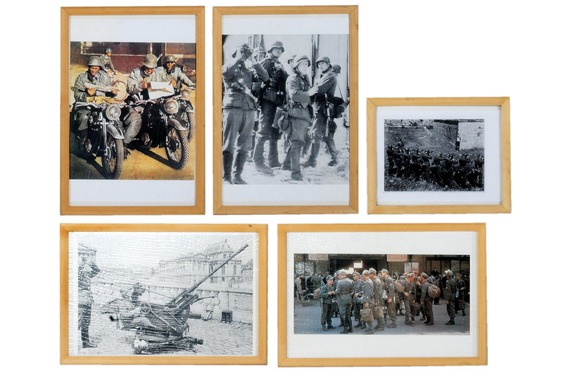 Serie di cinque riproduzioni di fotografie