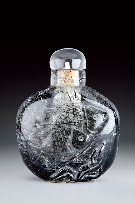 Due snuff bottle in pietra dura