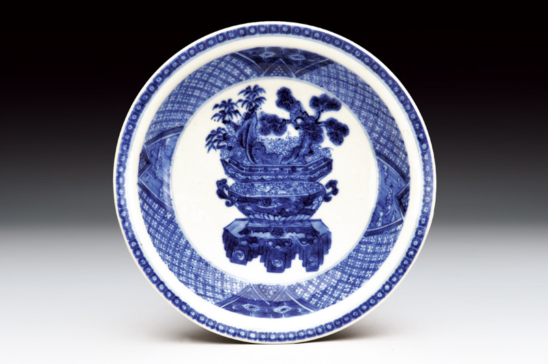 Bella coppetta bianco blu