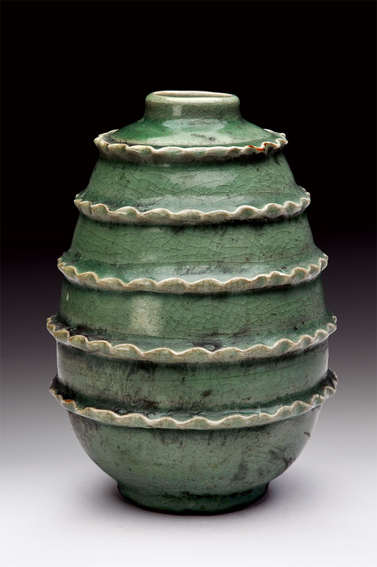 Vaso in porcellana celadon