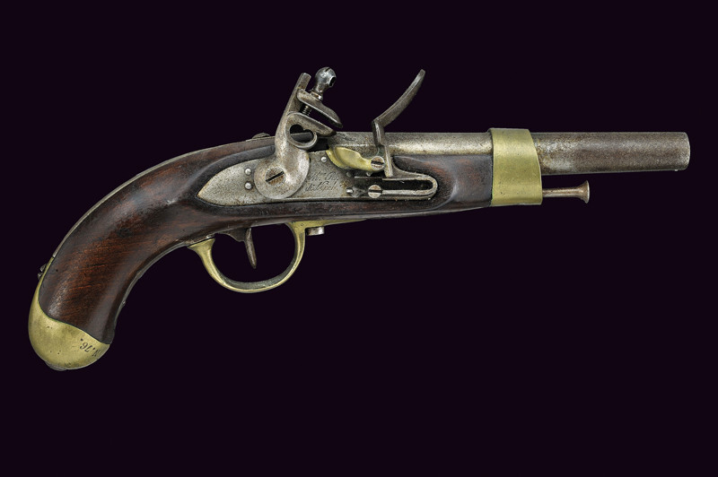 Pistola militare a pietra focaia
