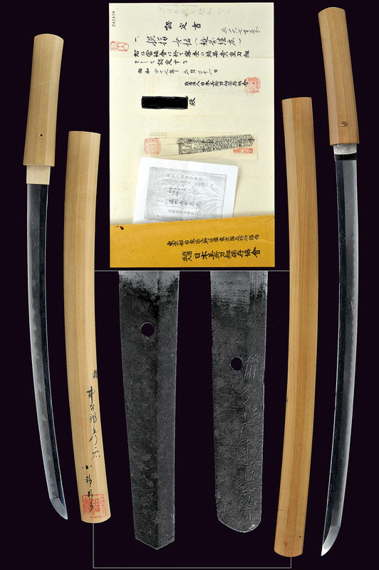 Lotto di due wakisashi in shirasaya