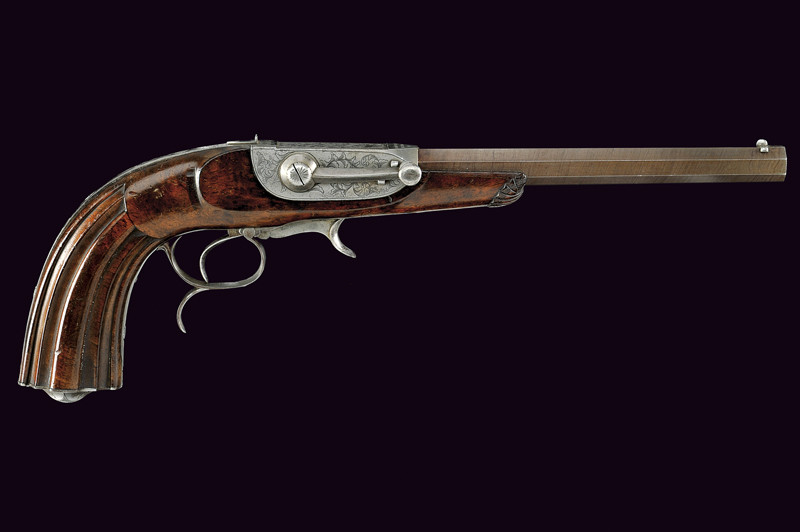 Rara pistola a luminello a retrocarica di Calabresi