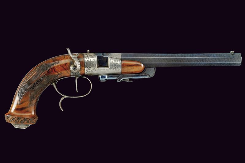 Rara pistola a retrocarica di Colombo