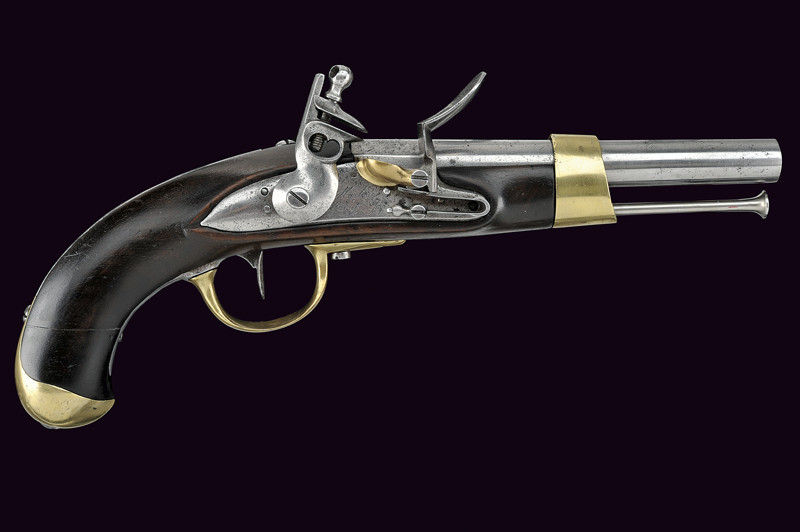 Pistola militare a pietra focaia