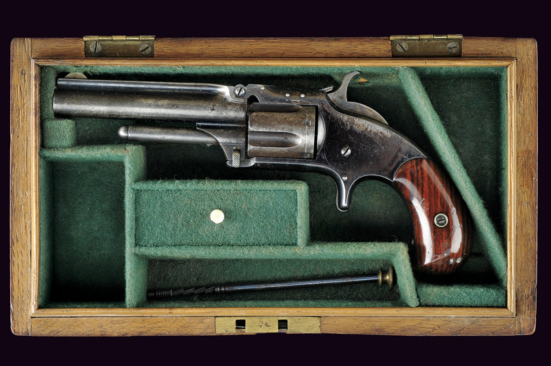 S&W model No. 1-1/2 second Issue Revolver in cassetta