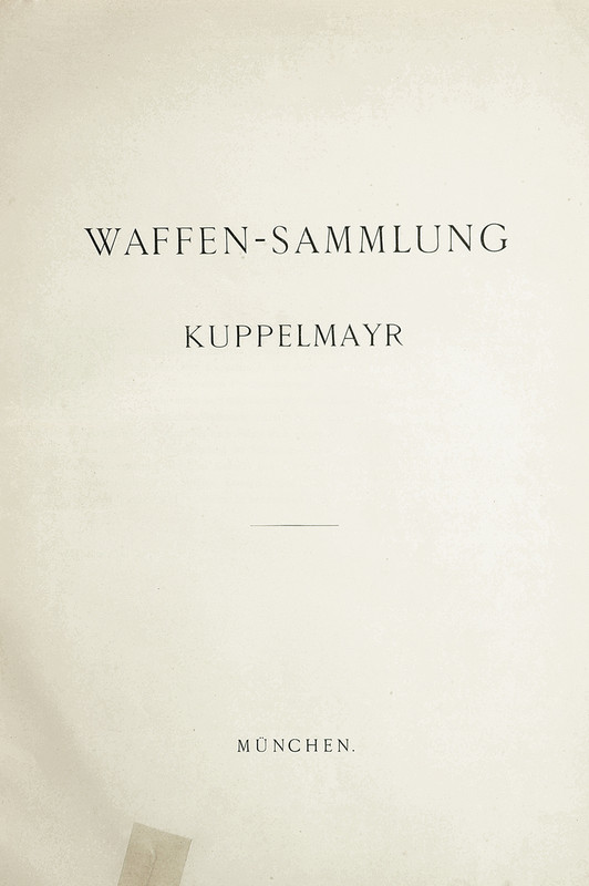 \"Waffensammlung Kuppelayr\"