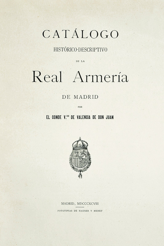 \"Catalogo de la Real Armeria de Madrid\"