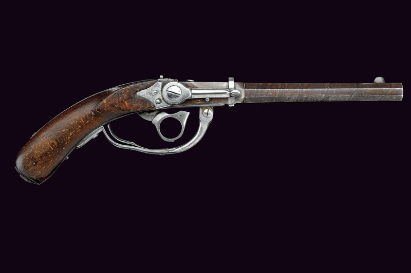 Rara pistola a luminello Loebnitz da cavalleria mod. 1841