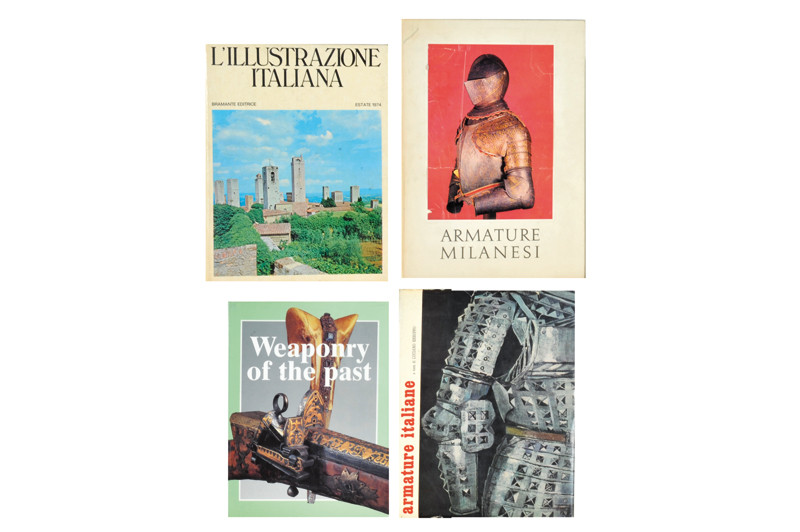 Lotto di quattro libri sulle armi
