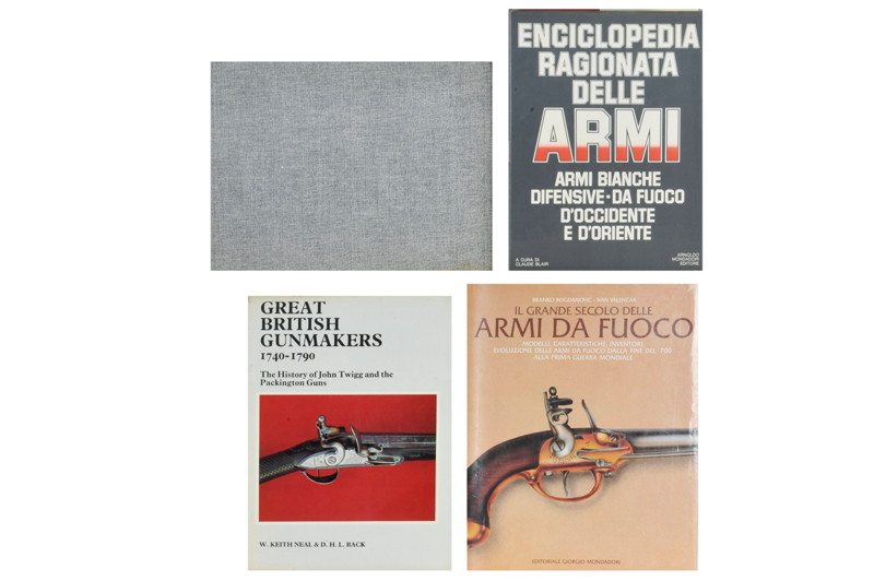 Lotto di quattro libri sulle armi da fuoco