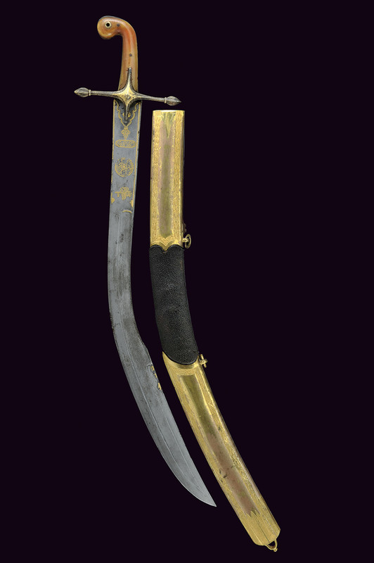 Importante pala Turco con tughra imperiale
