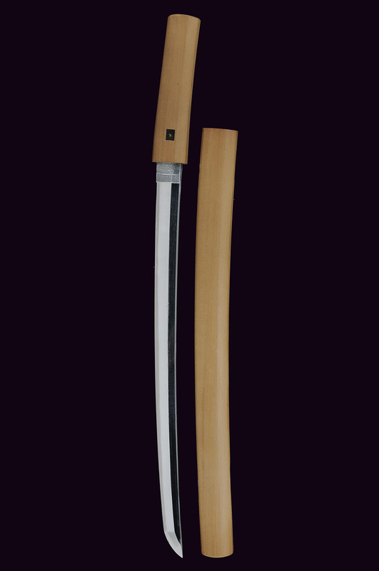 Wakizashi in shirasaya firmata Tanba no Kami Fujiwara Terukado