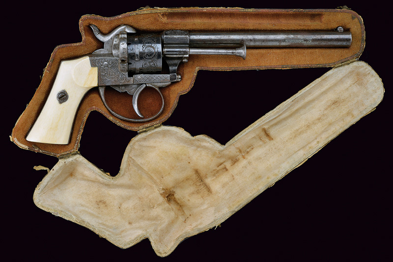Revolver Lefaucheux in custodia