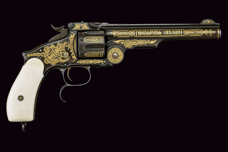 S&W New Model Russian dorata, dono dello Zar Nicola II