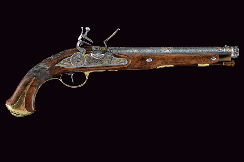 Pistola a pietra focaia di lusso, di Rochus Daiczet