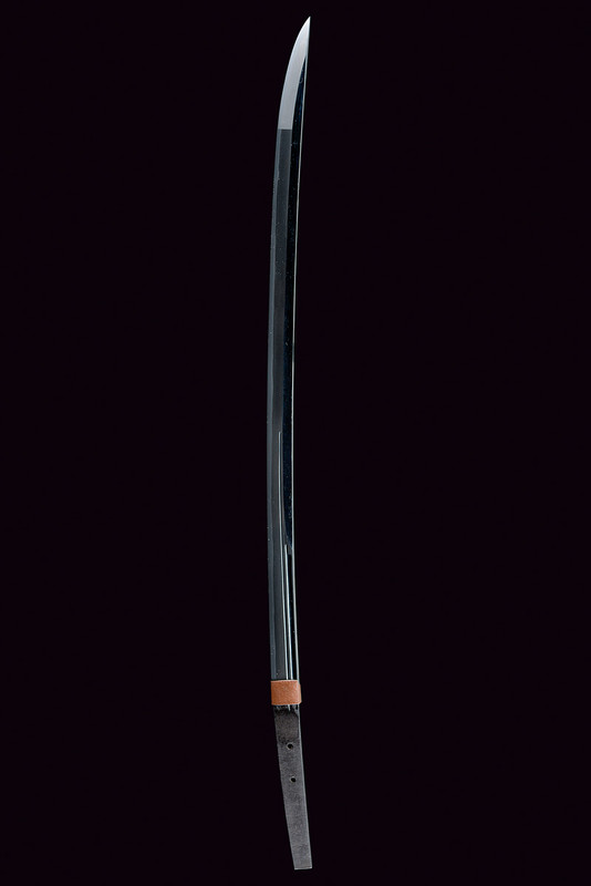 Importante katana con lama nagamaki naoshi ko mihara bingo