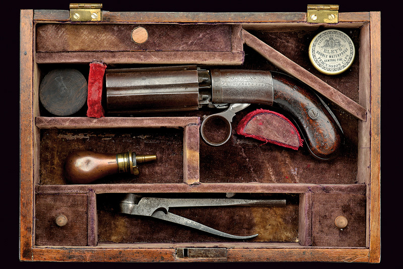 Pepperbox revolver a luminello di Cooper