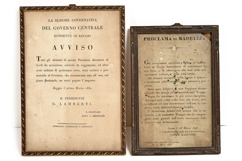 Lotto di due proclami