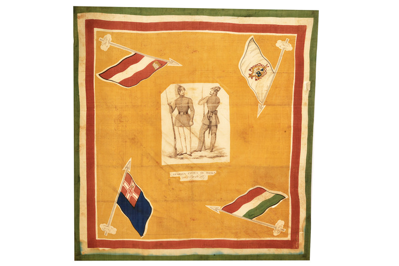 Pannello della Guardia Civica Romana