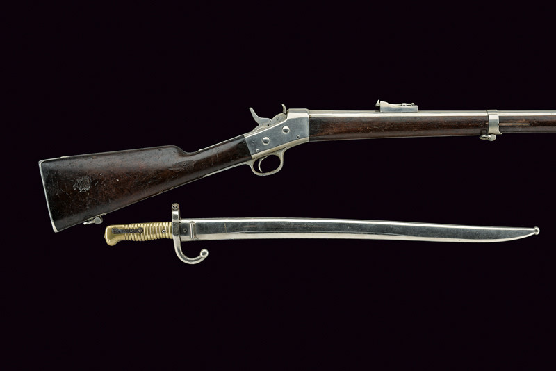 Raro fucile Remington per Guardia Palatina con baionetta