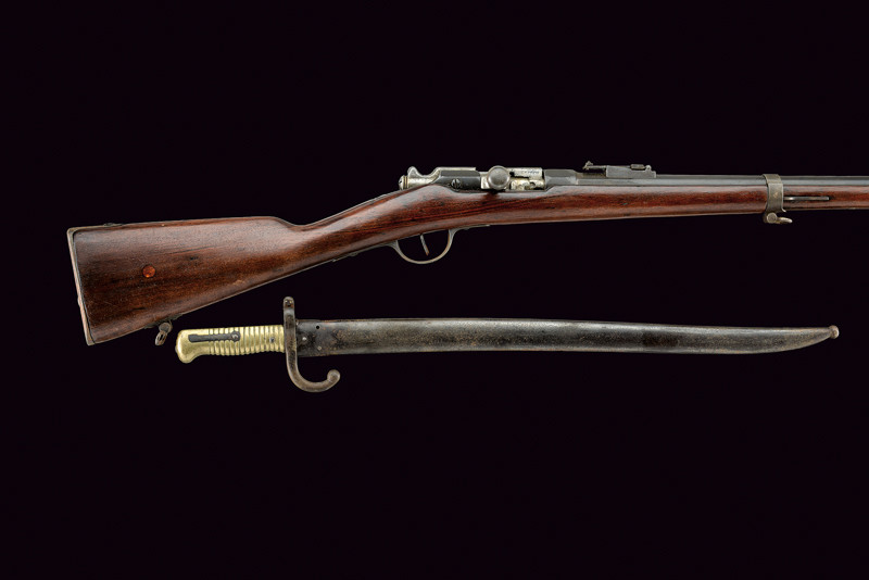 Fucile a retrocarica mod. 1866-74 con baionetta