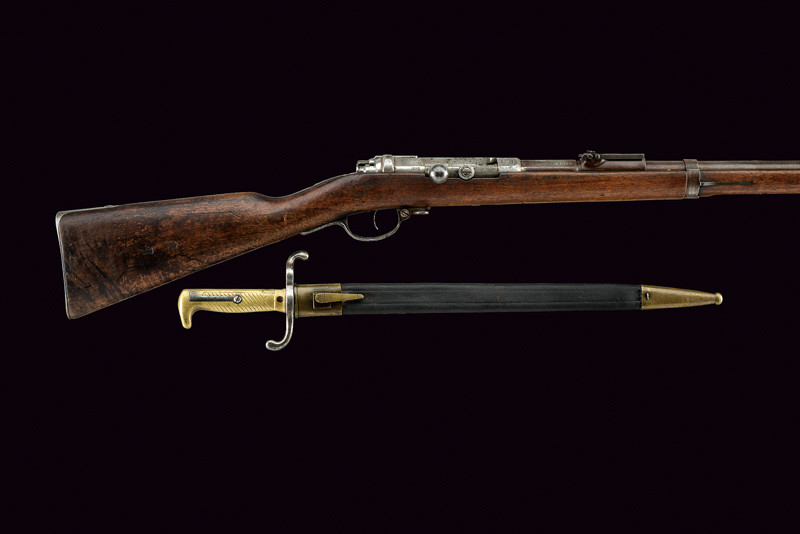 Fucile Mauser mod. 1871 con baionetta