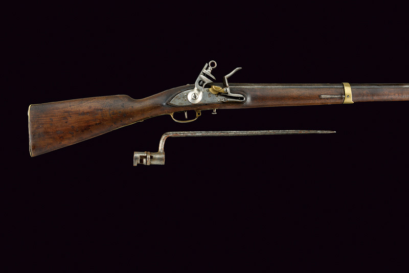 Fucile a pietra focaia mod. 1802 con baionetta