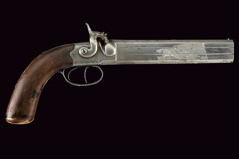 Pistola a luminello a due canne sovrapposte