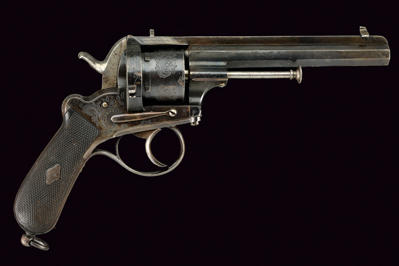 Bello e raro revolver Francotte a spillo