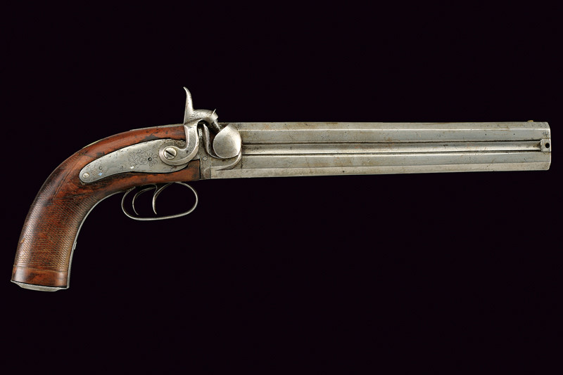 Pistola a luminello a due canne lunghe sovrapposte