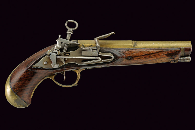 Pistola a pietra focaia alla micheletta