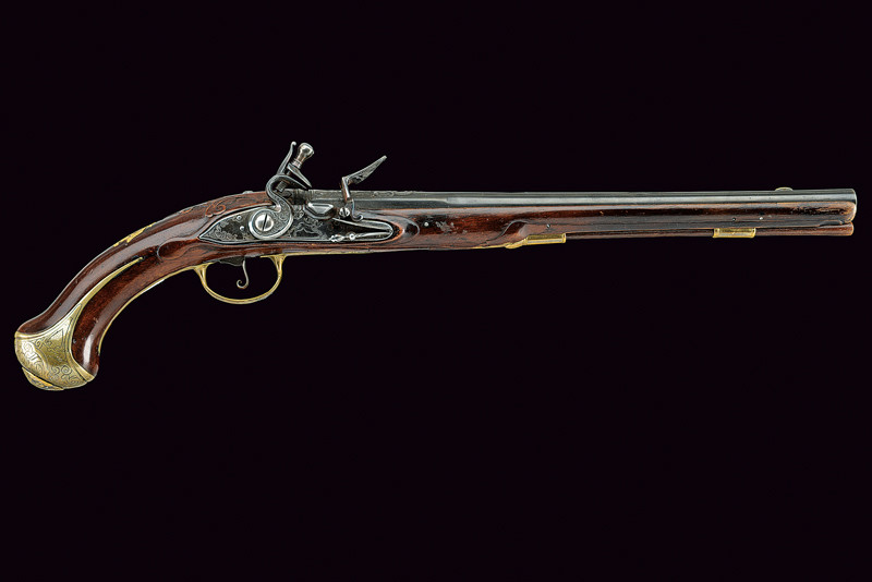 Pistola a pietra focaia di G. Banchi