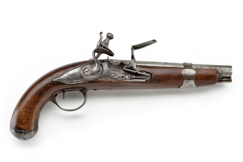 Pistola a pietra focaia composita