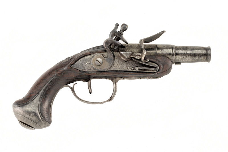 Pistola a pietra focaia da viaggio